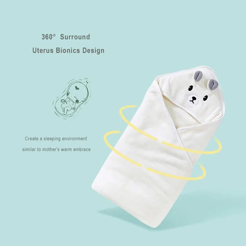 467-Serviette de Bain en Coral Fleece pour Bébé – Douceur et Confort au Bain !