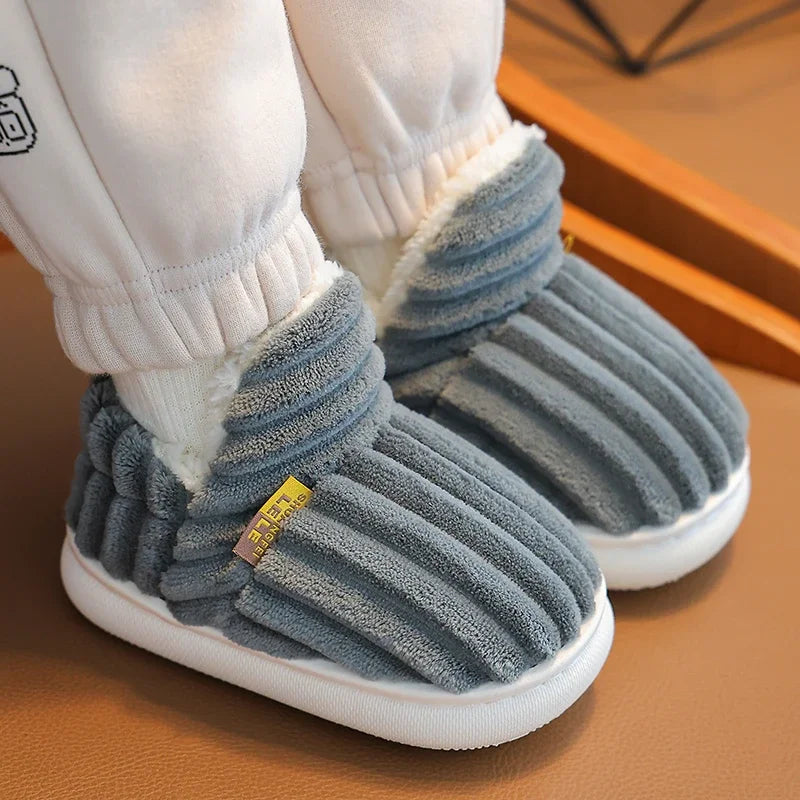 256B-Chaussons d'Hiver Enfants - Confort et Chaleur