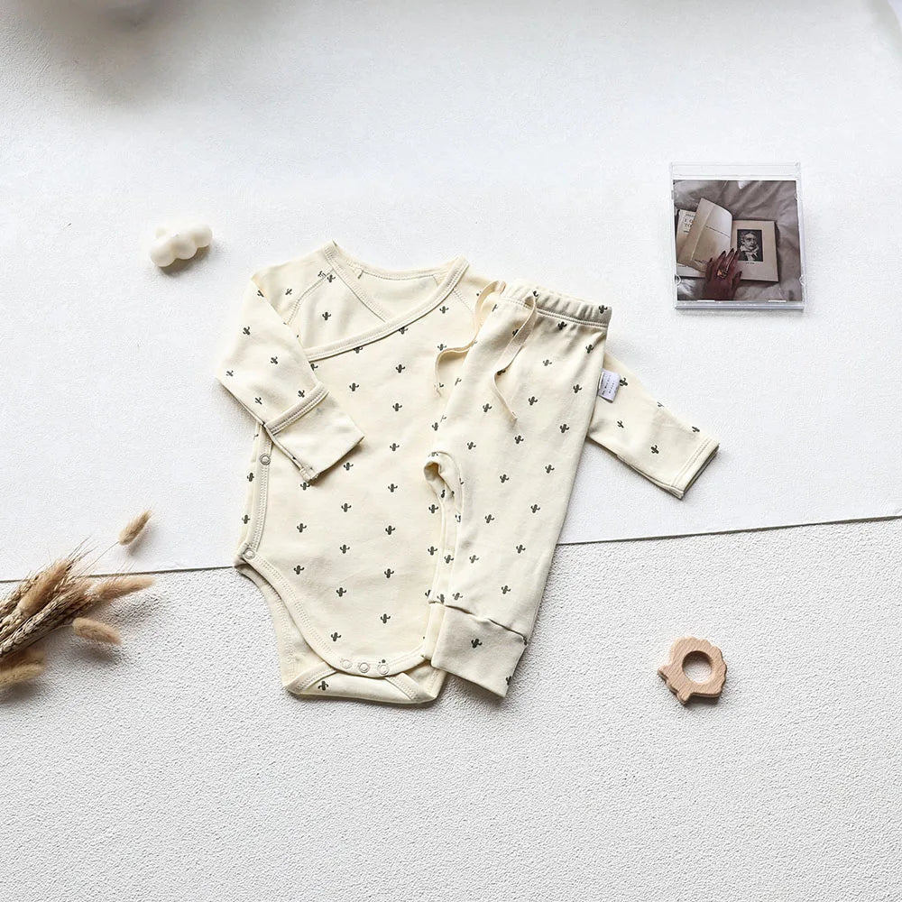098- Bodysuit en Coton Long à Manches Longues pour Bébé - Confort et Style au Quotidien