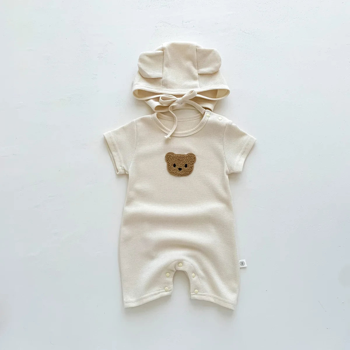 058-Rompers Bébé Unisexe avec Chapeau d'Oreilles - Style et Confort pour l'Été