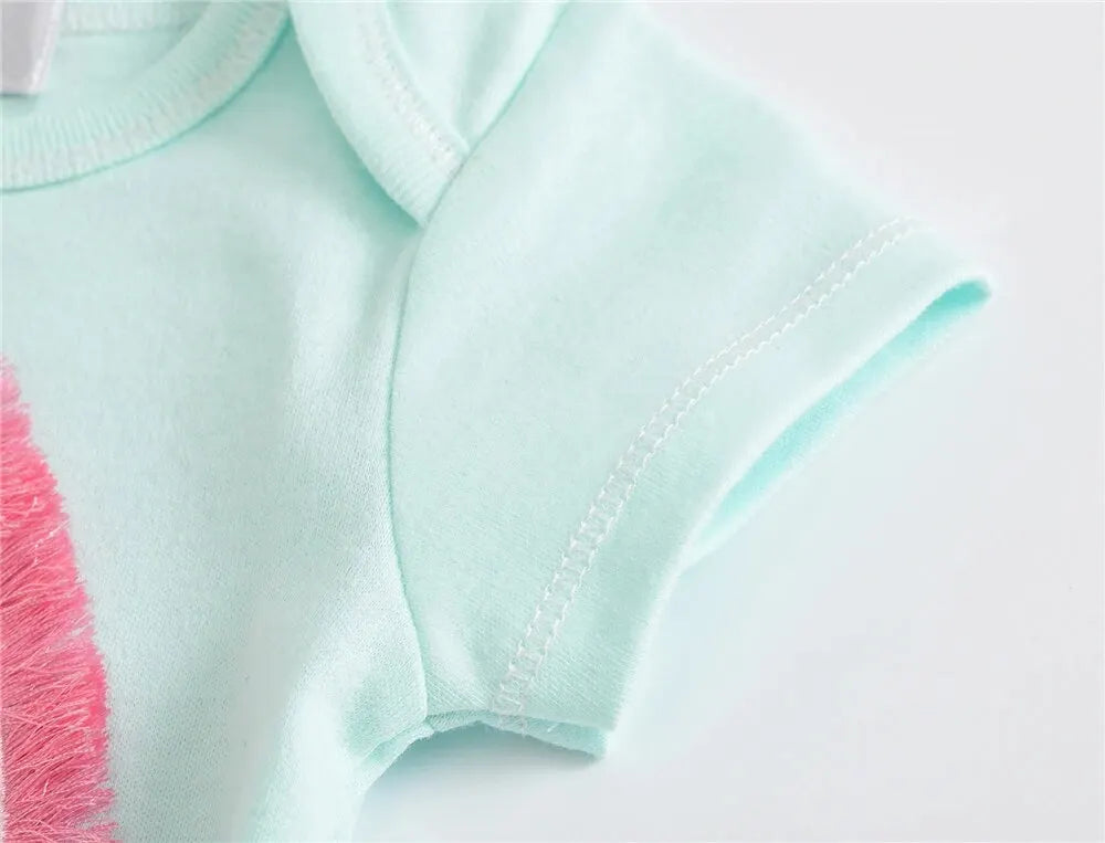 115-Ensemble de 3 Bodysuits en Coton pour Bébés (0-12 mois)
