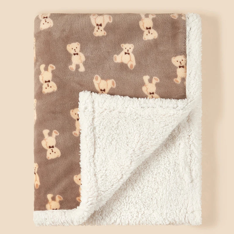 455-Couverture Hivernale pour Bébé en Flanelle