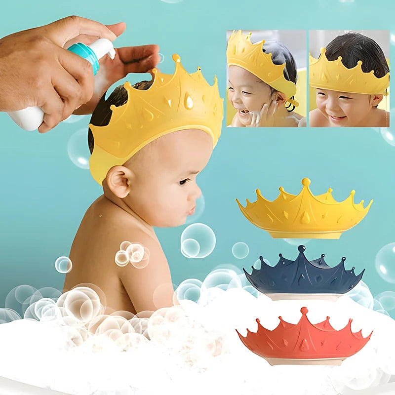 485-Capuchon de Bain en Silicone – Protégez les Yeux de Votre Bébé pendant le Shampooing !