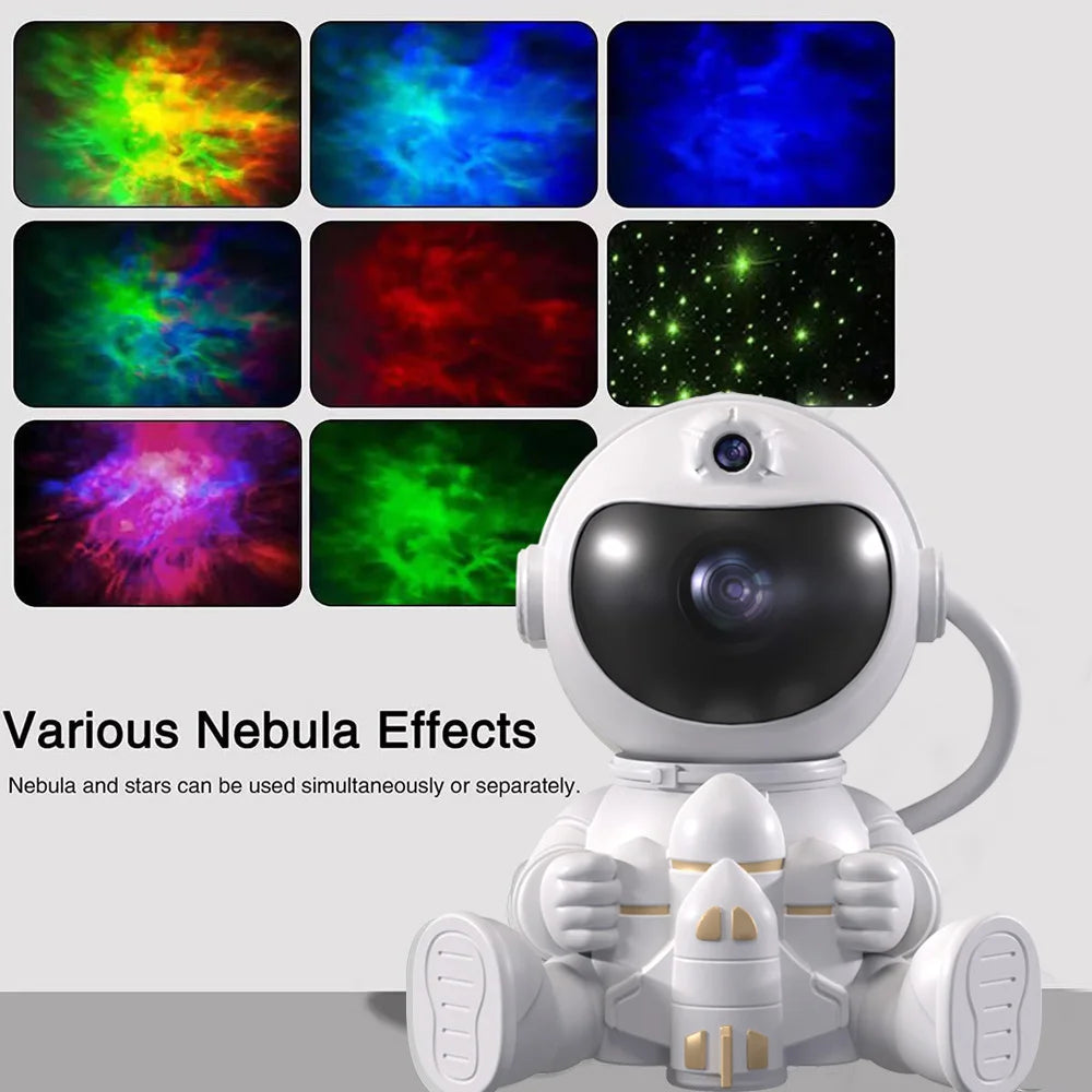 579-Projecteur LED Astronaute – Transformez la Chambre de Vos Enfants en un Ciel Étoilé !