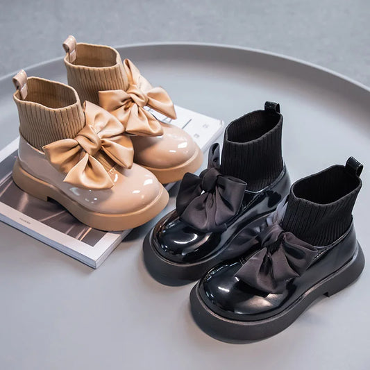 254-Bottes à Chaussettes Filles - Élégance et Confort pour un Style Impeccable