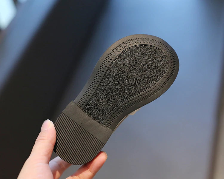 255-Chaussures en Cuir pour Filles - Élégance et Style !