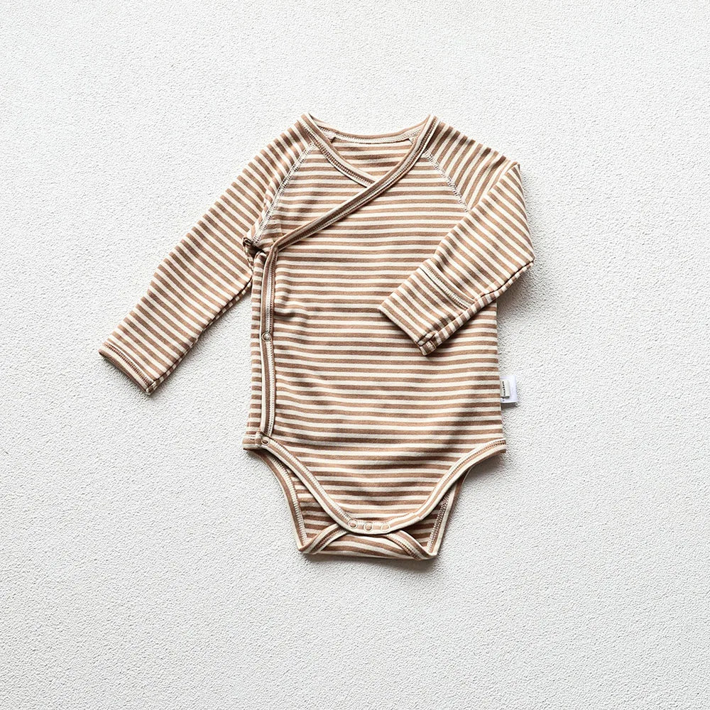 098- Bodysuit en Coton Long à Manches Longues pour Bébé - Confort et Style au Quotidien