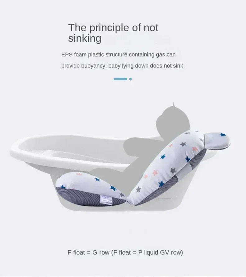 482D-Matelas de Support de Bain pour Bébé – Siège de Bain Pliable et Flottant