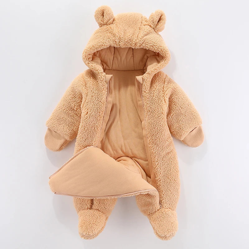 121B-Doudoune Hiver Bébé avec Capuche