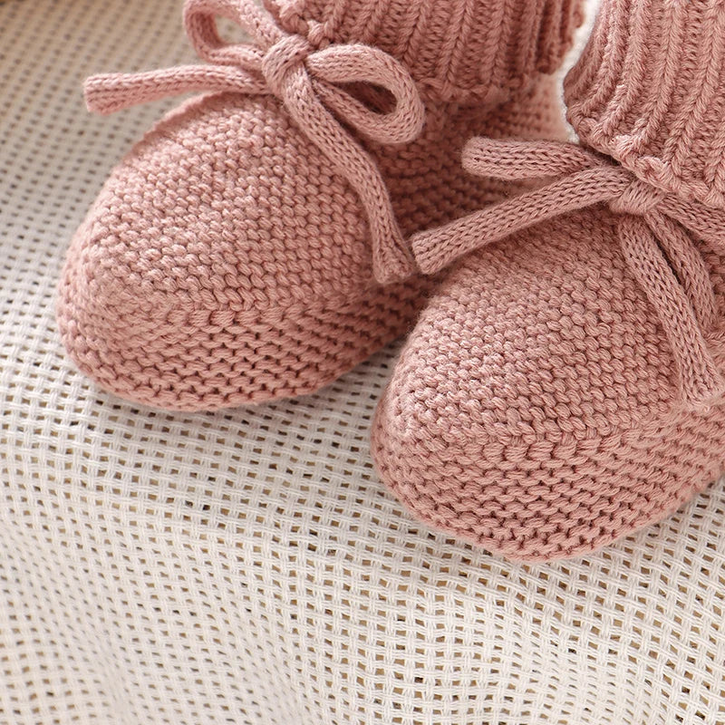 106D-Bottines Tricotées Bébé "First Walkers" – Douceur et Élégance pour les Premiers Pas