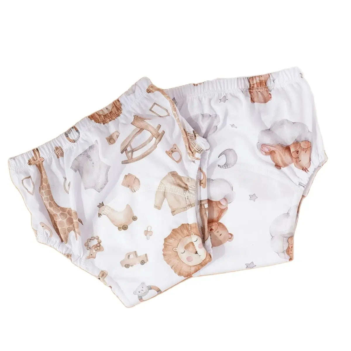 287-Happyflute 2 Pièces / Set de Couches Lavables pour Bébé en Polyester