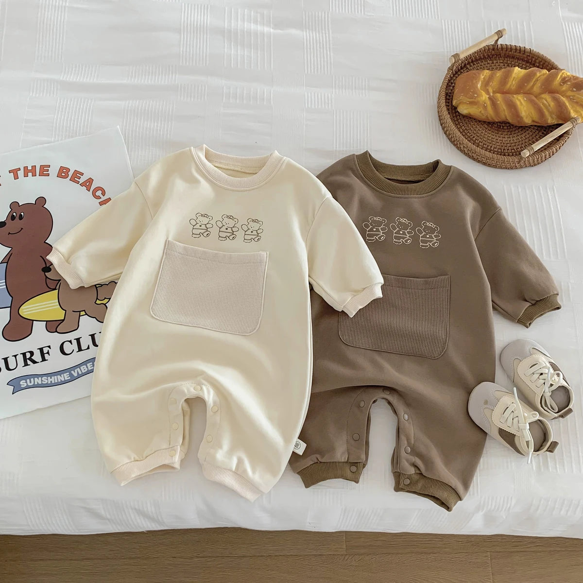 049- Romper Bébé d'Automne/Hiver en Coton