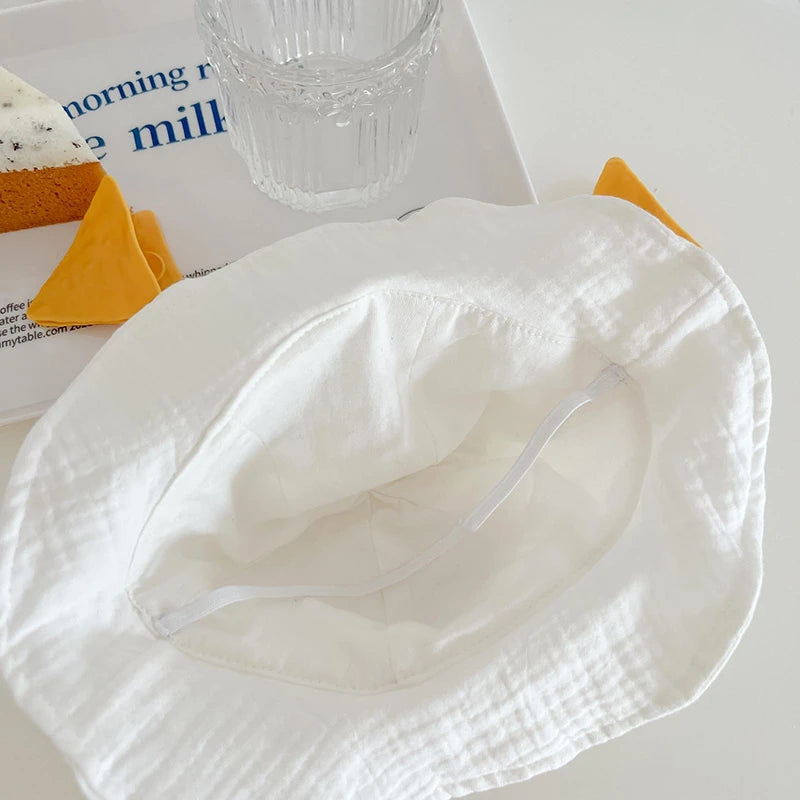 121G-Romper d'Été pour Bébé avec Chapeau – Imprimé Cerise et Ourson