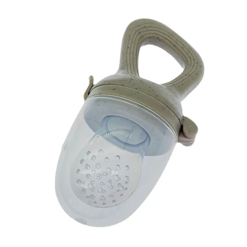 346-Poussoir à Fruits en Silicone pour Bébé – Pratique et Sain !