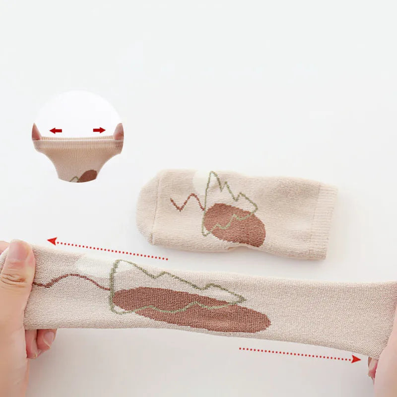 267B- Chaussettes d'Hiver pour Bébé - Lot de 5 Paires Antidérapantes