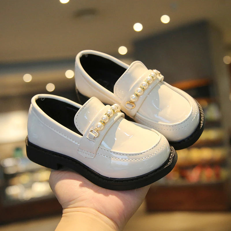 255-Chaussures en Cuir pour Filles - Élégance et Style !