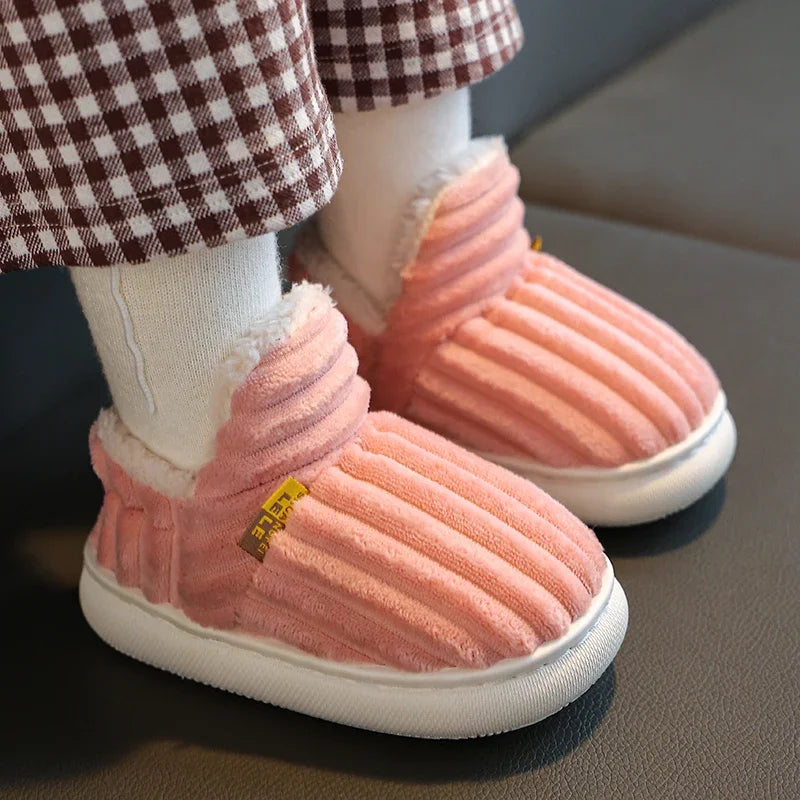 256B-Chaussons d'Hiver Enfants - Confort et Chaleur
