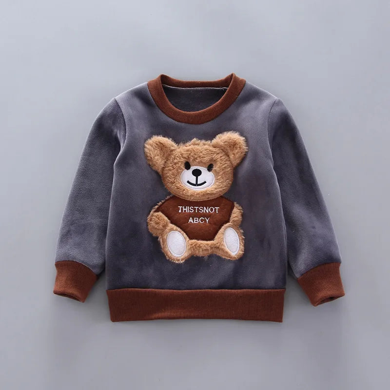 130-Ensemble d'Hiver pour Bébé - Vêtements à Capuche Cartoon