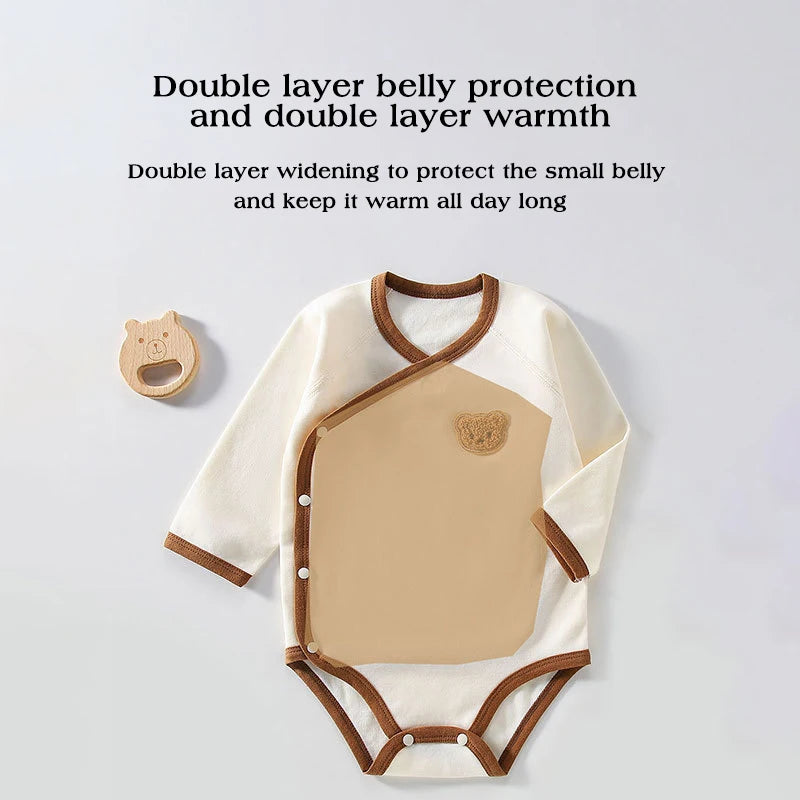 087-Set Romper et Bonnet Ourson - Tendresse et Confort pour Nouveau-nés