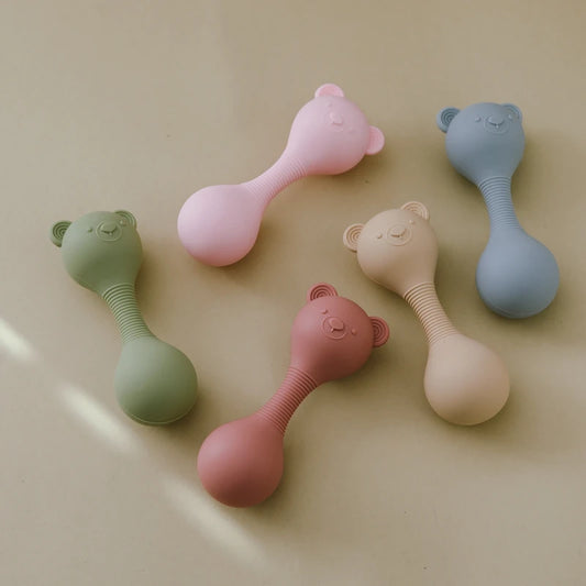 359-Hochets en Silicone pour Bébé – Maracas Ourson