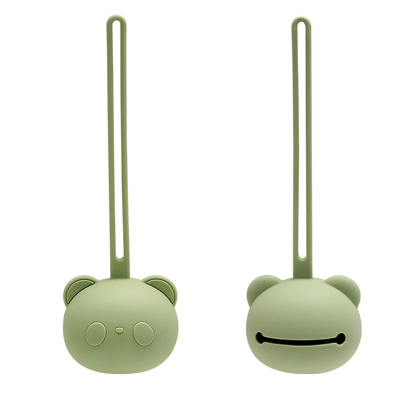 348-Nouveau Porte-Sucette en Forme de Panda – Étui à Tétine en Silicone Épais