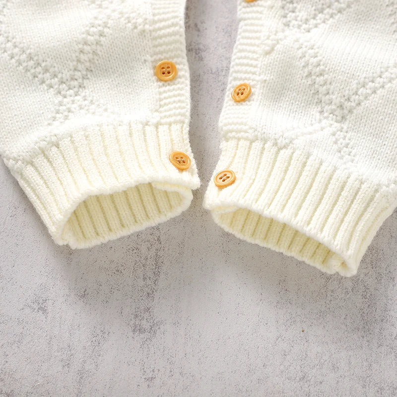 070-Rompers en Tricot pour Bébé - Élégance et Confort pour Toutes les Saisons