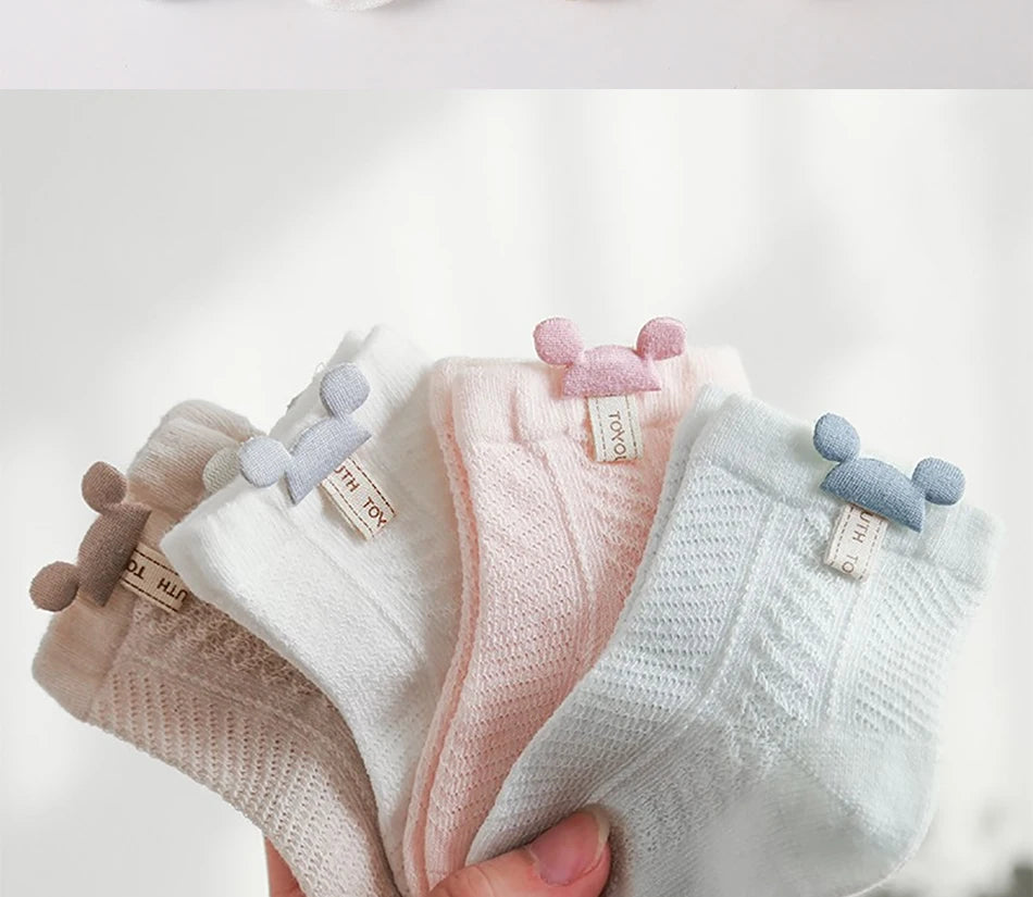 109K- Lot de 4 Paires de Chaussettes pour Bébé