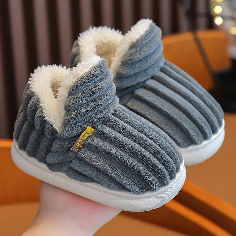 256B-Chaussons d'Hiver Enfants - Confort et Chaleur
