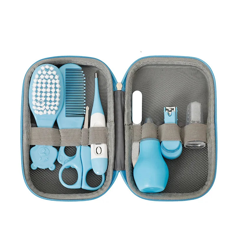 859-Set de Nettoyage pour Enfants - 8 Pièces avec Brosse Souple et Coupe-Ongles