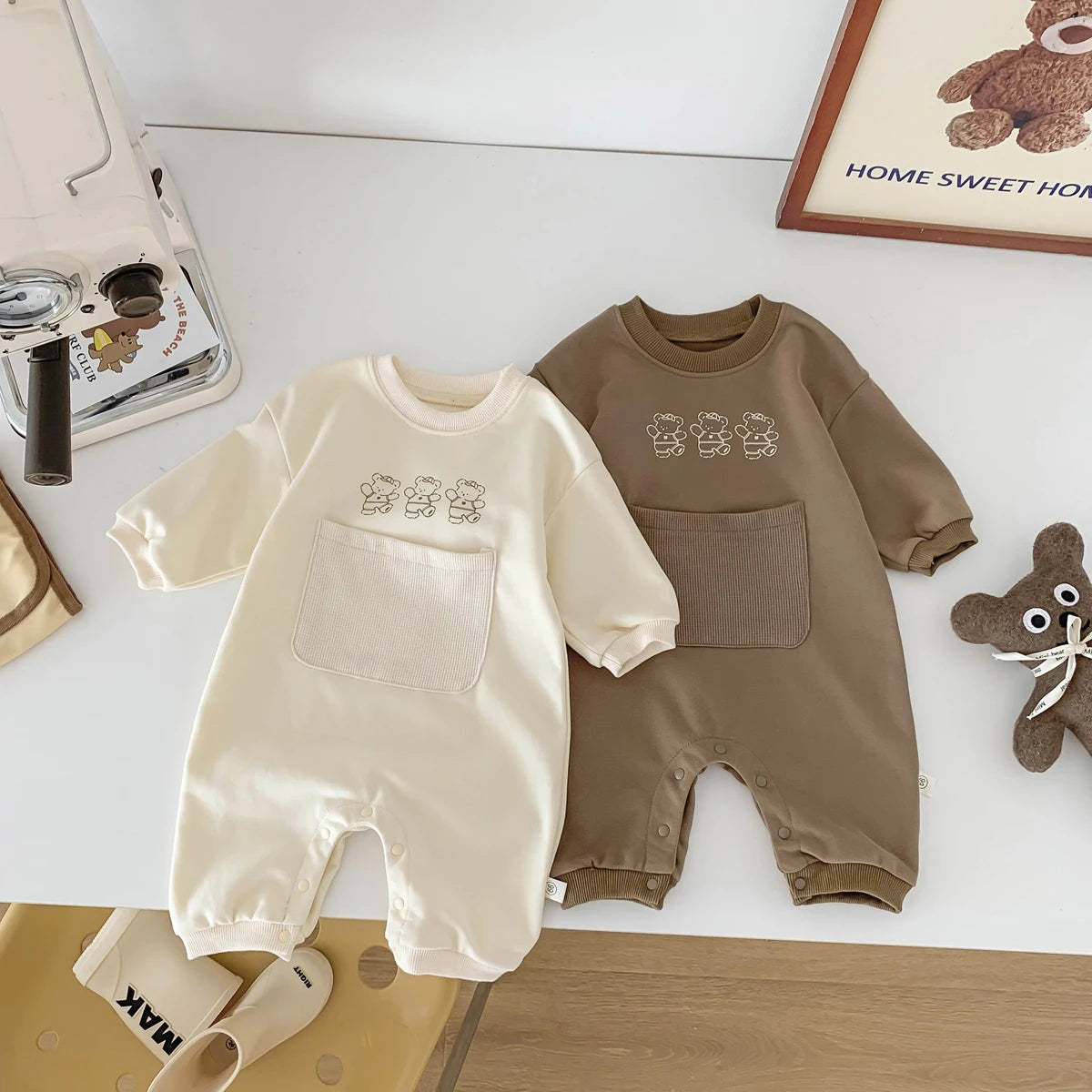 049- Romper Bébé d'Automne/Hiver en Coton