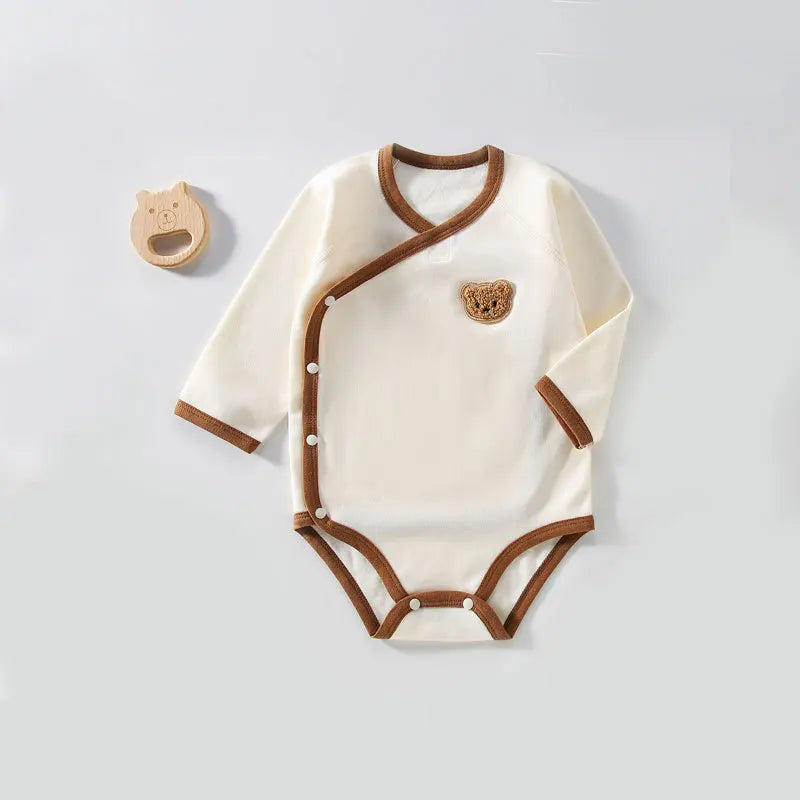 087-Set Romper et Bonnet Ourson - Tendresse et Confort pour Nouveau-nés