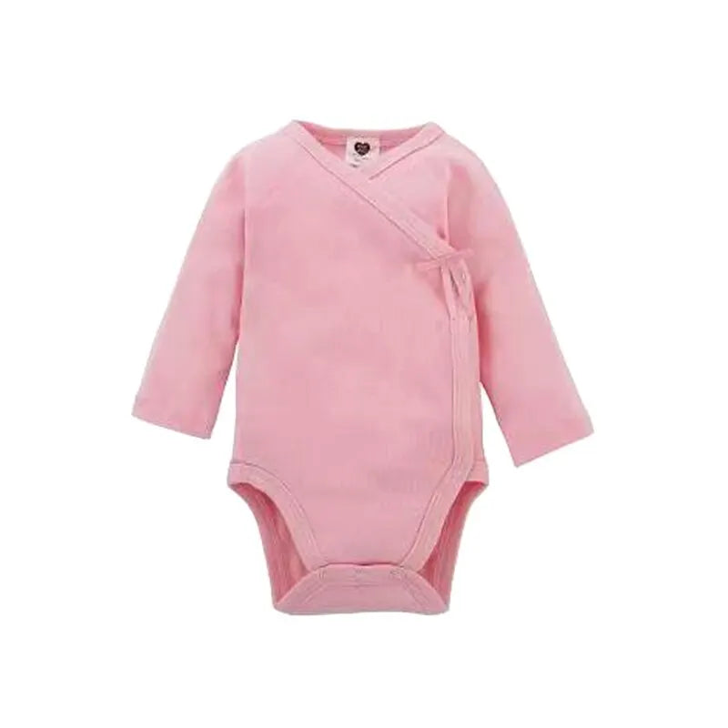 097- Body Bébé Unisexe 100% Coton - Blanc - Manches Longues