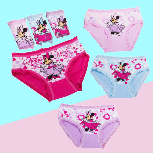 293-Ensemble de 2 Culottes pour Filles avec Motif Minnie - Confort et Amusement