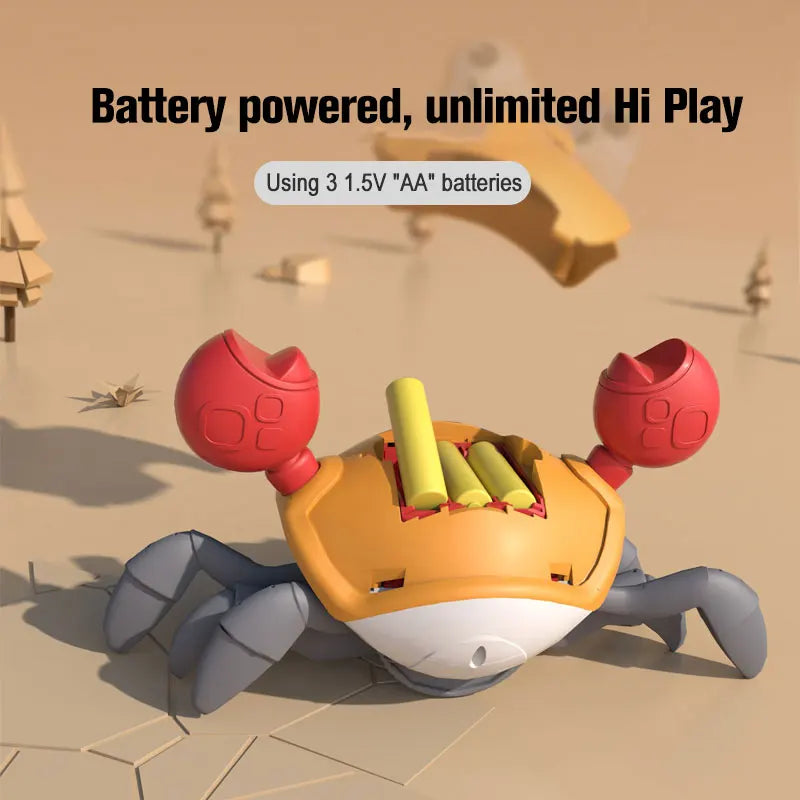 544-Crabe Dansant Échappant – Un Jouet Musical et Interactif pour Éveiller vos Petits !