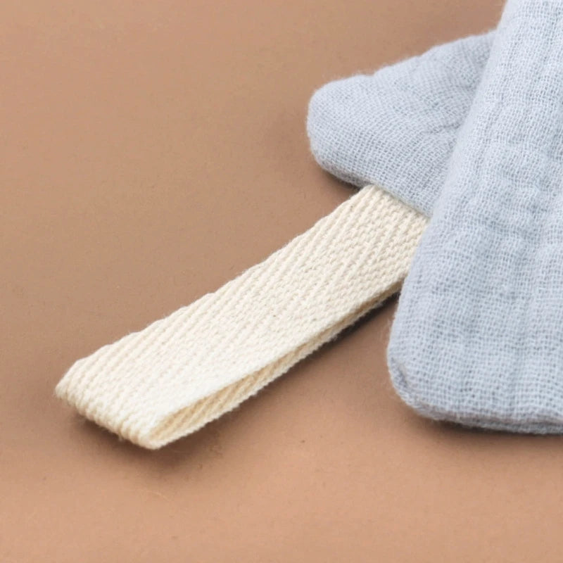 387- Bavoir Apaisant Respirant pour Garçon et Fille - Serviette de Bave pour Bébé avec Design Croche Bébé