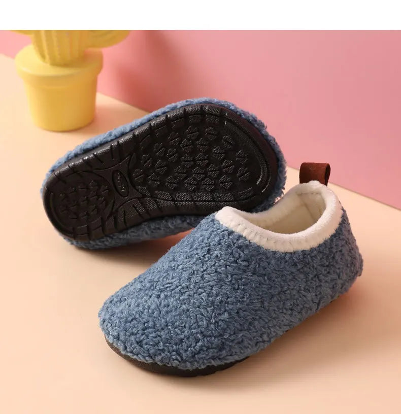 107L-Chaussons en Coton Douillets pour Enfants – Confort et Chaleur à Domicile