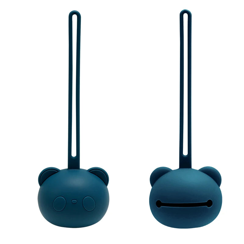 348-Nouveau Porte-Sucette en Forme de Panda – Étui à Tétine en Silicone Épais
