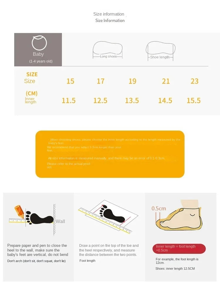 106C-Chaussures Bébé Respirantes et Antidérapantes - Confort et Sécurité au Quotidien