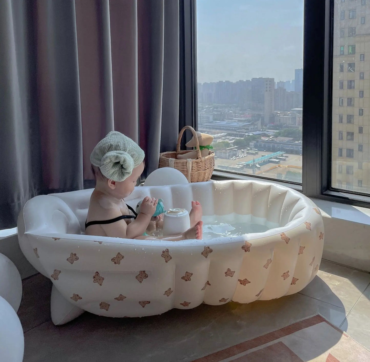 483-Baignoire Gonflable pour Bébés – Confort et Amusement