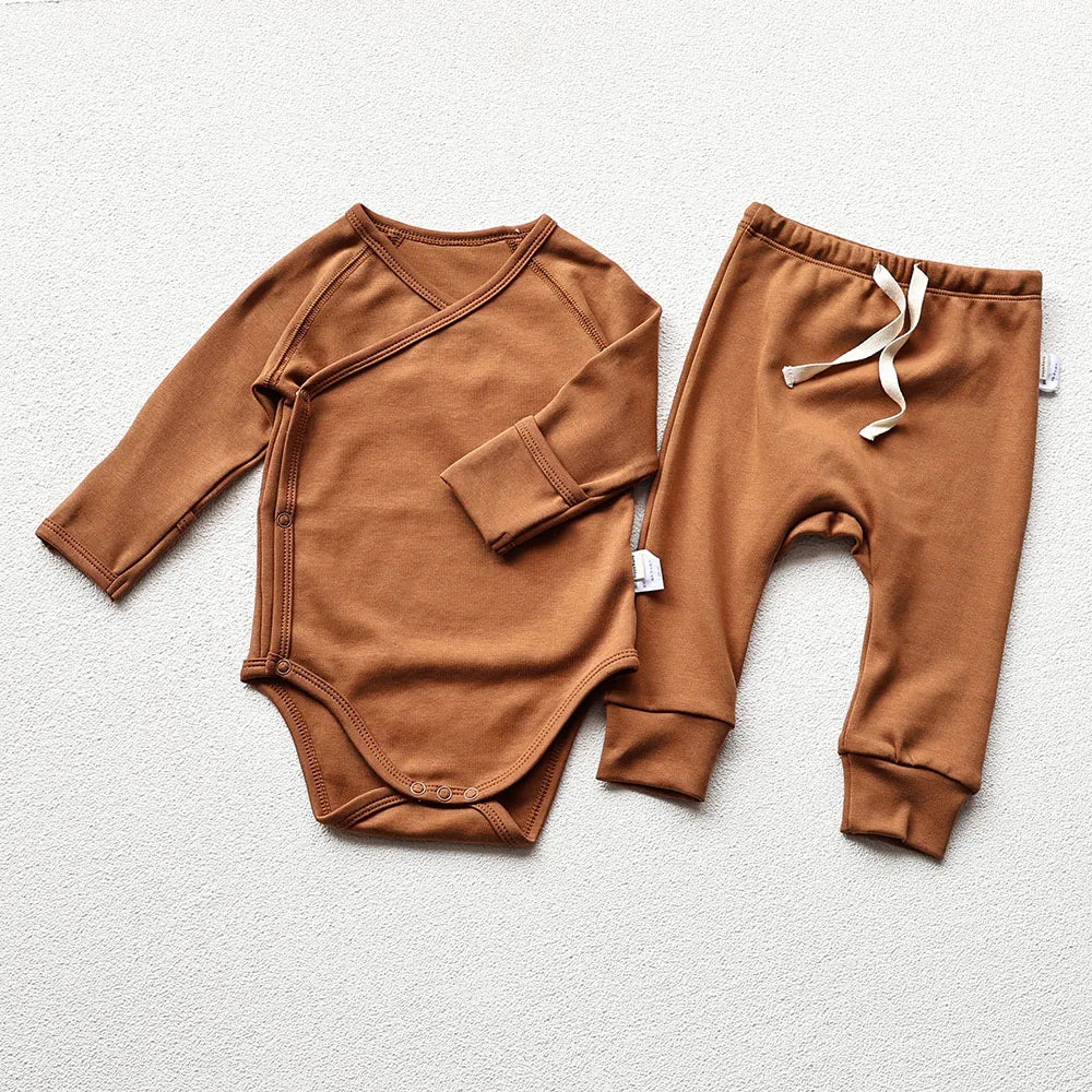 098- Bodysuit en Coton Long à Manches Longues pour Bébé - Confort et Style au Quotidien