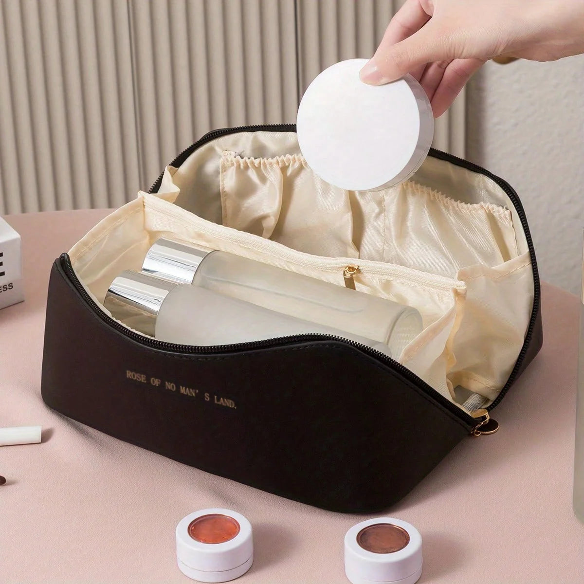 887-Organisateur de Maquillage de Luxe – Trousse Cosmétiques Élégante et Fonctionnelle pour Femmes