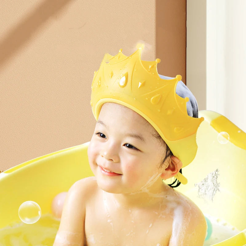 485-Capuchon de Bain en Silicone – Protégez les Yeux de Votre Bébé pendant le Shampooing !