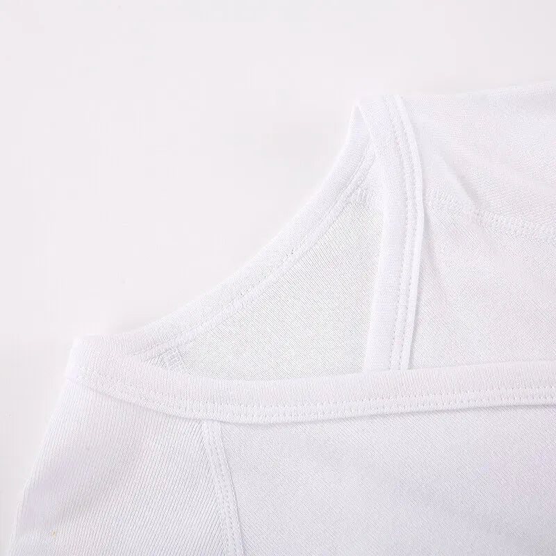 097- Body Bébé Unisexe 100% Coton - Blanc - Manches Longues
