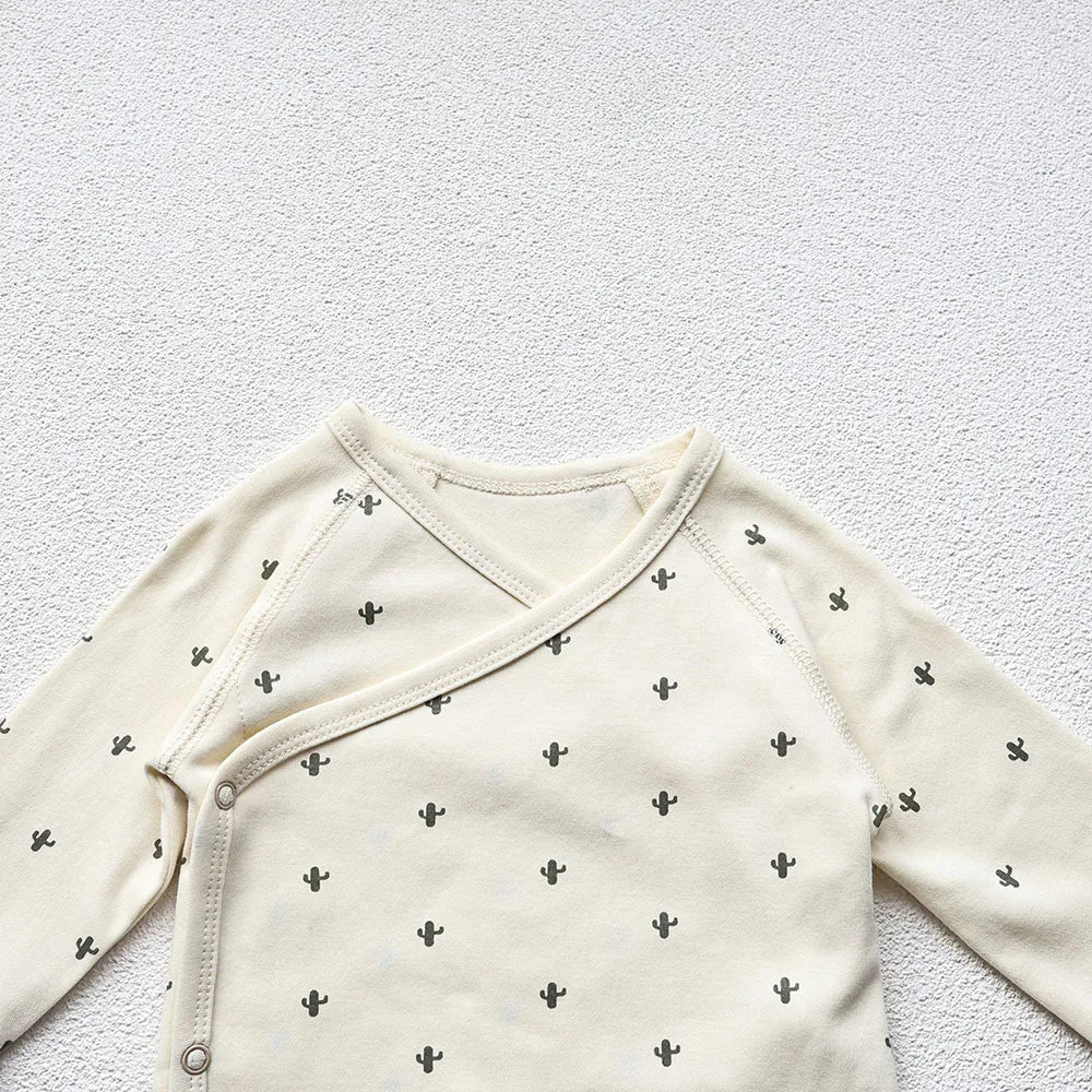 098- Bodysuit en Coton Long à Manches Longues pour Bébé - Confort et Style au Quotidien