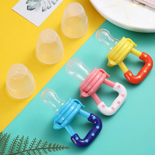 345-Set de 3 Dentitions en Silicone pour Bébés - Fruits et Légumes
