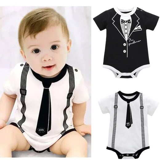 147-Rompers d'Été pour Bébé Garçon – Style Gentleman