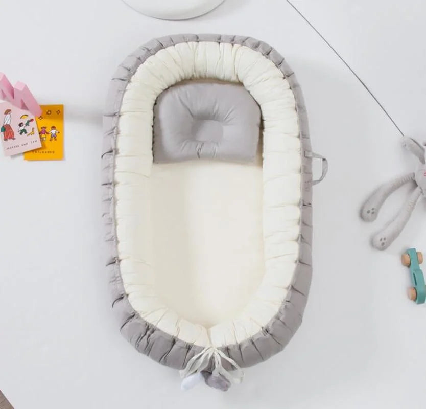 590B-Berceau Portable pour Bébé avec Coussin – Lit de Voyage pour Nourrissons et Tout-Petits