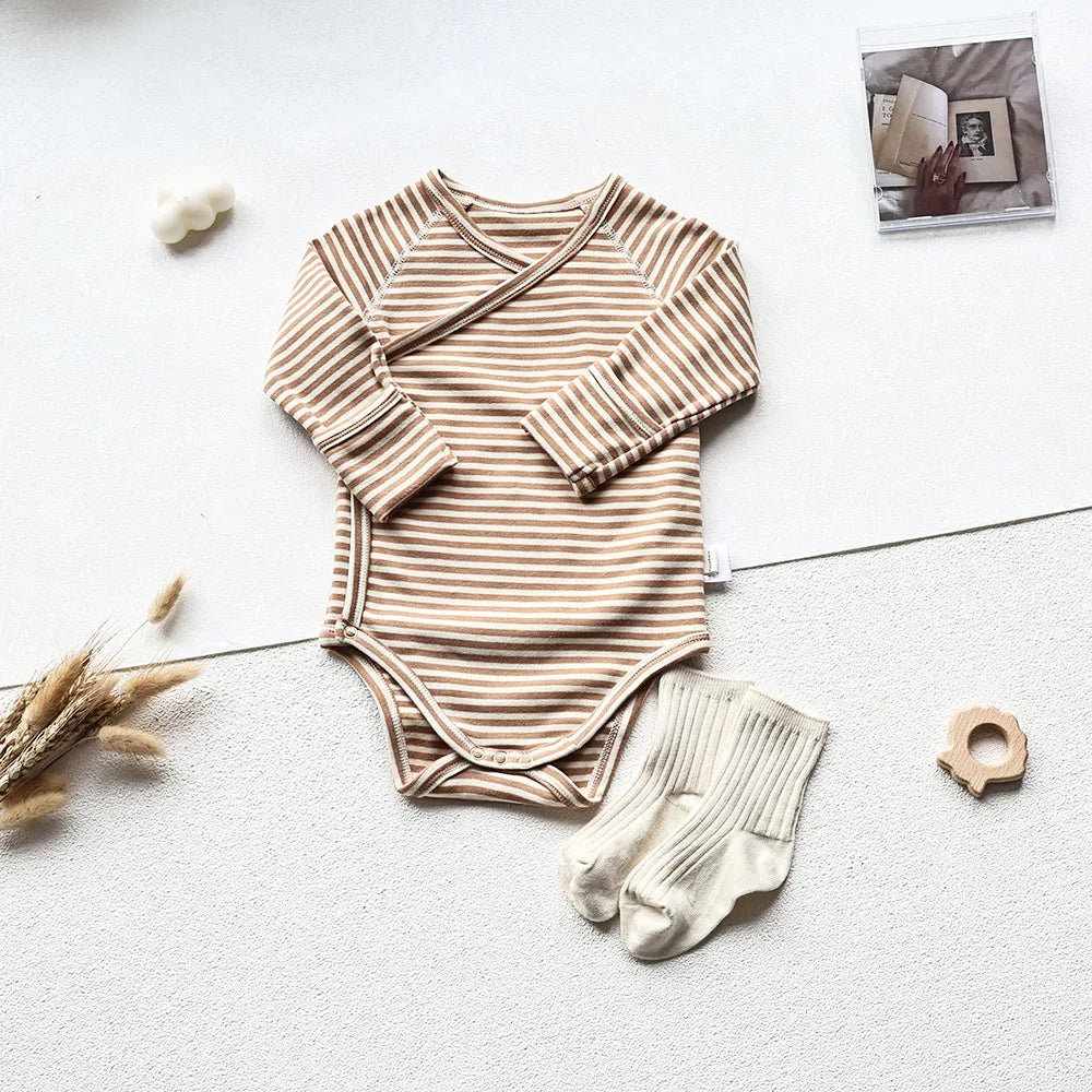098- Bodysuit en Coton Long à Manches Longues pour Bébé - Confort et Style au Quotidien