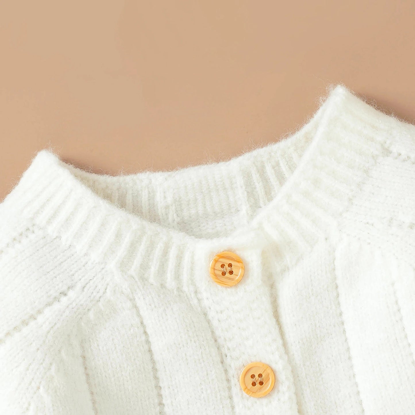 095-Rompers Tricoté avec Bonnet pour Bébé - Élégance et Confort pour les Petits