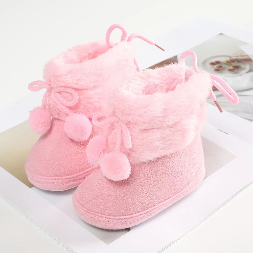 129C-Bottines d'Hiver pour Bébé - Douceur et Confort pour les Premiers Pas